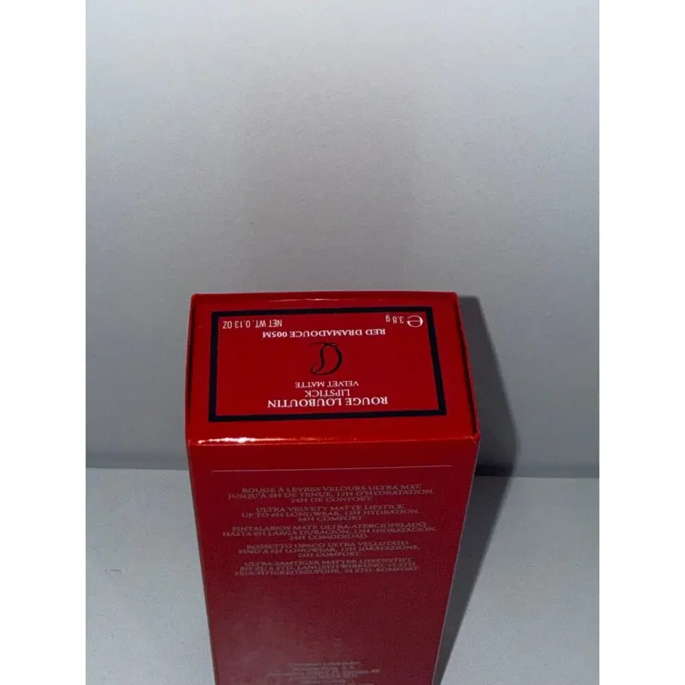 NIB Christian Louboutin Velvet Matte Lipstick Red Dramadouce 005M 3.8g / 0.13oz